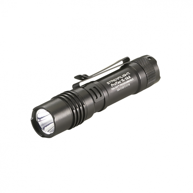 PROTAC 1L LED TACTICAL COMPACT FLASHLIGHT - BLACK.